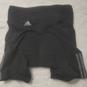 Women's Adidas Cycling Shorts Size M Black Stripes 2005